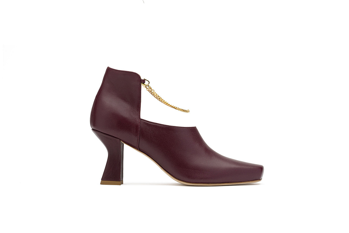 Mulberry ShoeBoot shot from the side on a white background