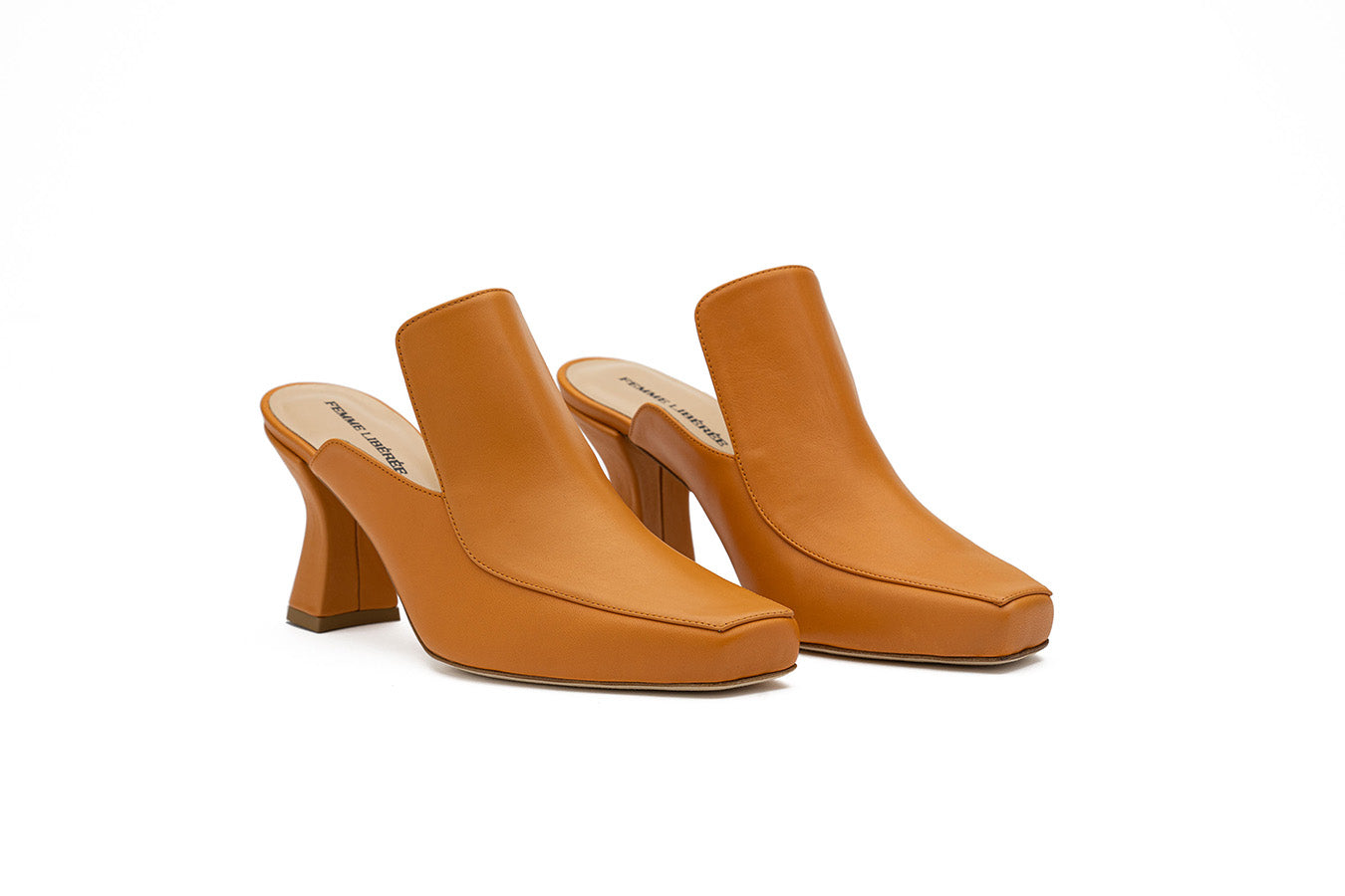 Claudia Brown Mule Shoes Femme Liberee