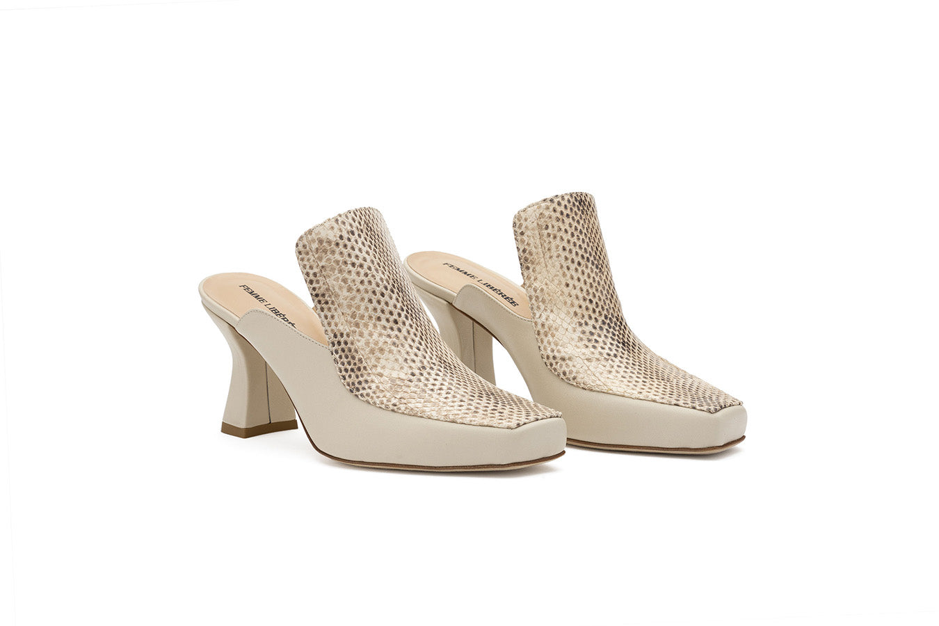 Claudia Mule Ivory Shoes Femme Liberee